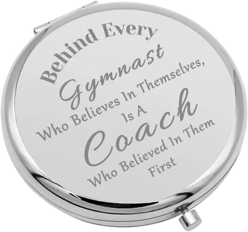 Vista 9 de Regalos para profesores de gimnasia para mujeres, espejo compacto, regalo de equipo de gimnasia, entrenador, regalo de agradecimiento, regalos