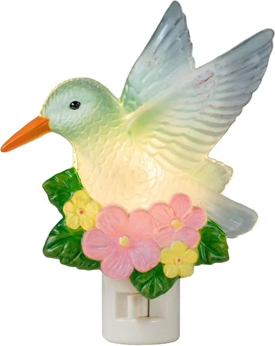 Vista 12 de Novelty Lights Lámpara LED copo de nieve blanco puro decoración de Navidad luz nocturna con enchufe giratorio