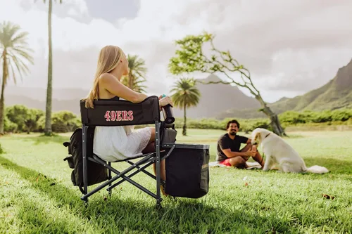 Vista 2 de PICNIC TIME NFL NFL Fusion - Silla de campamento unisex para adultos, con mesa auxiliar y enfriador suave, silla de playa para adultos, silla