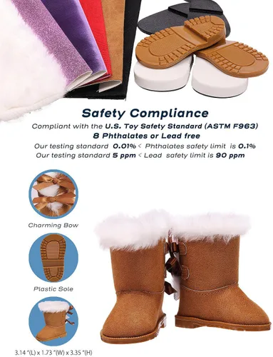 Vista 8 de Zapatos de muñeca de 18 pulgadas - 7 pares con caja de regalo