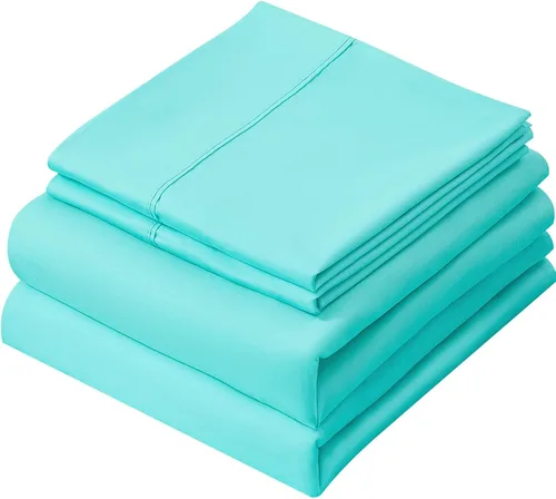 Vista 11 de LBRO2M Juego de sábanas de 1000 hilos 100% algodón, juego de sábanas tamaño King de 4 piezas, bolsillo profundo de 16 pulgadas, ropa de cama súper