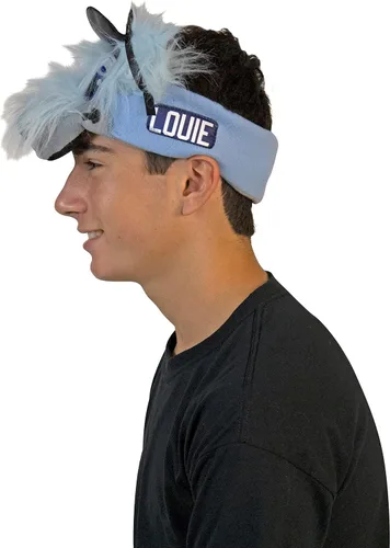 Vista 4 de Rasta Imposta Louie Mascot Diadema NHL Hockey sobre hielo St. Louis Blues Sports Fan Gear Equipo para adultos, talla única
