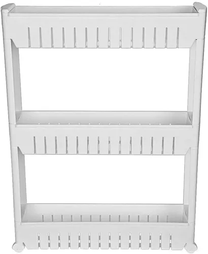 Vista 3 de Modern Home Estante organizador de almacenamiento deslizante estrecho - Estantes de almacenamiento portátiles para lavandería/baño/cocina