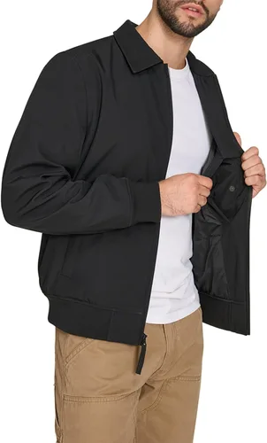 Vista 5 de Levi's Men's Men's Lightweight Softshell Varsity Rib Knit Bomber Jacket