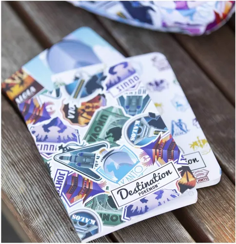 Vista 7 de Pokémon Center: Destination - Mini diarios con rayas de Pokémon, paquete de 3, 5 x 6.9 pulgadas
