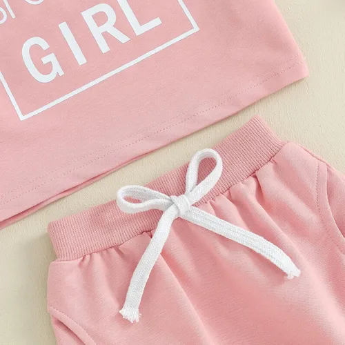 Vista 6 de Xdftwdmgqe Ropa para bebé niña, trajes de verano para recién nacidos, manga corta, camiseta y pantalones cortos, conjunto de sudadera para niños