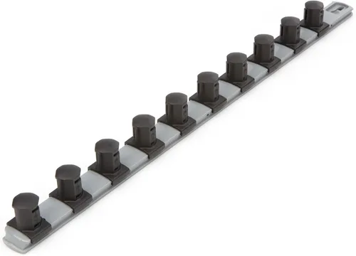 Vista 29 de TEKTON Carraca de 3/4 pulgadas x riel para dados de 8 pulgadas, 5 clips (rojo) OSR31105 Fabricado en Estados Unidos Negro
