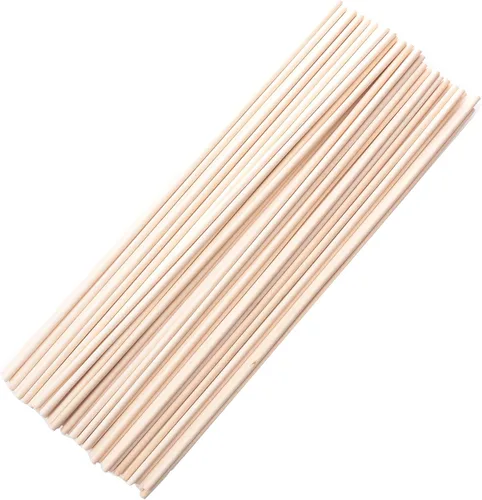 Vista 8 de 60 varillas de madera de 4 pulgadas de madera natural sin terminar para proyectos de manualidades, decoración del hogar, decoración del hogar