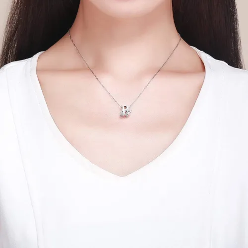 Vista 6 de Plata de ley 925 maciza con piedras cúbicas opciones de regalo completas AZ alfabeto encantador letras abalorios para pulseras europeas Pandora