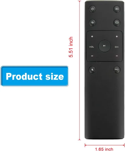Vista 2 de Nuevo XRT132 Reemplazo remoto para VIZIO Smart TV E50-D1 E55-D0 E50x-E1 E50-E3 E55-E1 E55-E2 E60-E3 E43U-D2 E48U-D0 E50U-D2 E55U-D0 E55U-D0 E55U-D0