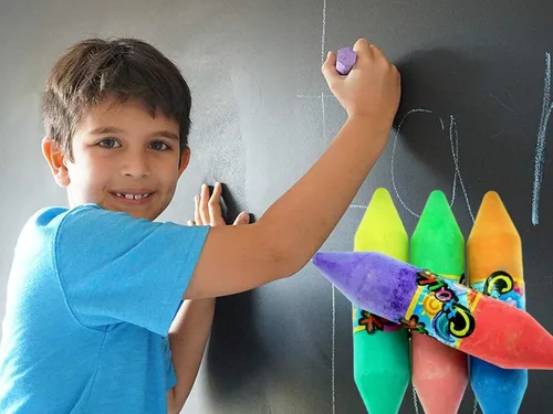 Vista 4 de JA-RU Tiza gigante de doble cara para acera (paquete de 1) no tóxica y lavable para niños, juego de arte definitivo para niños, dibujo de calle al