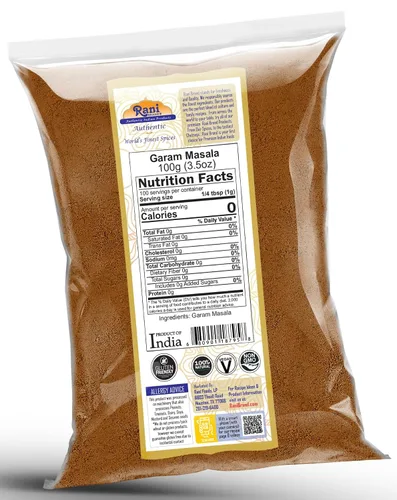 Vista 3 de Rani Garam Masala Mezcla india de 11 especias 3.5 oz (100 g) ~ Todo natural, sin sal Vegano Sin colores Apto para gluten Sin OMG Kosher