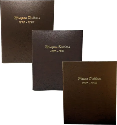 Vista 7 de Dansco Álbum de monedas del dólar de Morgan US 1878-1890 #7178 con funda