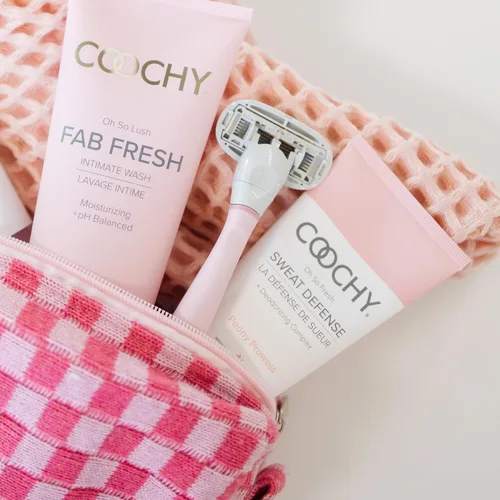 Vista 4 de Coochy Loción de protección íntima Sweat Defense Desodorante en crema calmante para el cuidado femenino Peony Prowess, 3.4 onzas