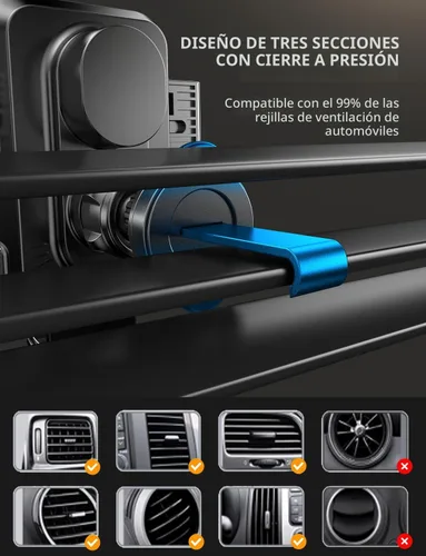 Vista 6 de JOYMASS Cargador inalámbrico de coche, soportes de teléfono para tu automóvil, soporte de teléfono de sujeción automática de 15 W, accesorios