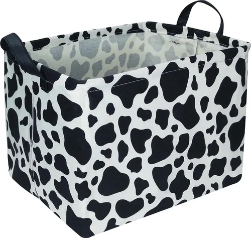 Vista 7 de NTAOHAMPER Cesta rectangular de almacenamiento de fútbol vacía, cesta de regalo plegable con asas, caja de juguetes/libros, decoración de habitación