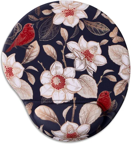 Vista 9 de Alfombrilla de mouse ergonómica con soporte de muñeca, bonitas almohadillas de mouse con reposamuñecas, cómoda alfombrilla de mouse para el hogar