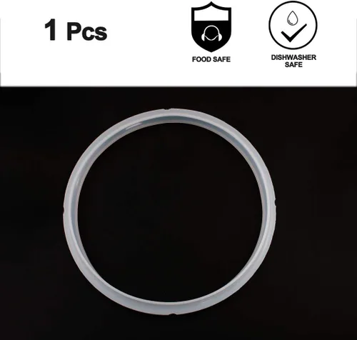 Vista 2 de uxcell Anillo de sellado de junta de silicona para ollas a presión universales con accesorio, diámetro interior del anillo de sellado: 6.3 pulgadas