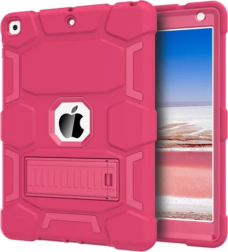 Vista 34 de CCMAO Funda para iPad de 6ª/5ª generación (9.7 pulgadas, 2018/2017), iPad Air de 2ª generación (2014) con soporte, funda protectora híbrida a prueba