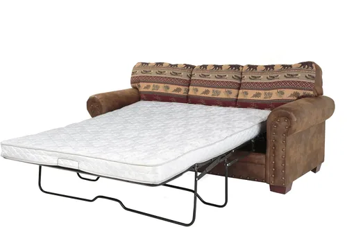 Vista 6 de American Furniture Classics Sierra Lodge - Juego de sofá cama de 4 piezas, color marrón Tapiz Sierra Lodge