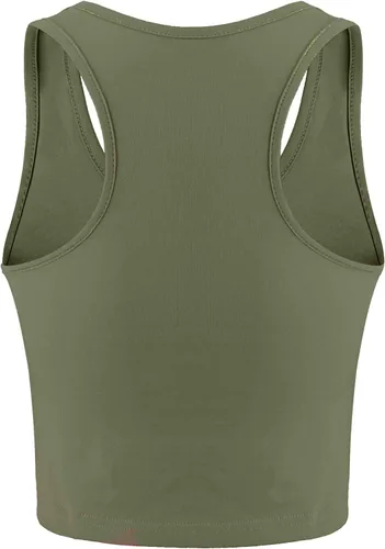 Vista 5 de Boao 4 camisetas básicas sin mangas de espalda cruzada para mujer