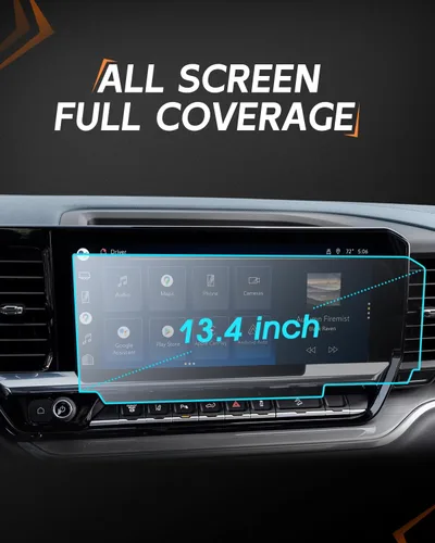 Vista 4 de Protector de pantalla para Chevrolet Silverado/GMC Sierra 2025 2026 – Vidrio templado antirreflejo mate de 13.4 pulgadas – Chevy Silverado/Sierra