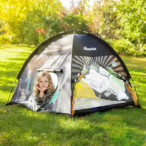 Vista 2 de NARMAY® Play Tent Space World Dome - Tienda de campaña para niños, diversión en interiores y exteriores, 48 x 48 x 40 pulgadas