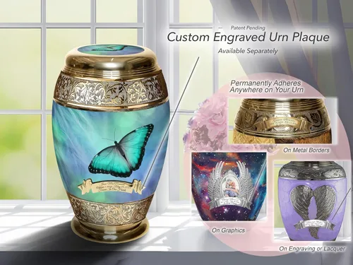 Vista 6 de Urnas de Cremación Conmemorativas para Cenizas Humanas de Adultas Femeninas - Urnas Personalizadas y Decorativas - Urnas Bellamente Hechas a Mano