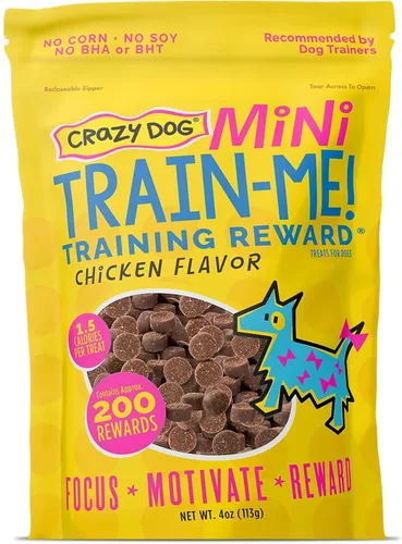 Vista 8 de Crazy Dog - Premios Train-Me! para perro Dulces de recompensa por entrenamiento para perros., Mini, 4 onza.