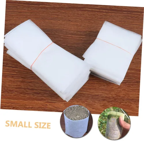 Vista 7 de 200pcs Non-Woven Fabric Grow Bags Thickened Seedling Nursery Planters 9x12cm Biodegradable Garden Planting Pots for Vegetable and Flower Cultivation