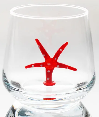 Vista 11 de Taza de vidrio 3D con bonita figura de animal en el interior, figura de cangrejo de vidrio soplado a mano en el interior, vaso sin tallo para vino