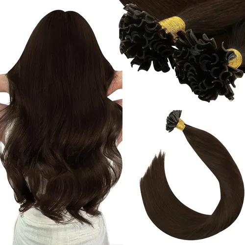 Vista 51 de Ugeat - Extensiones de cabello humano con microanillo, 14 pulgadas, extensiones de cabello Remy con microcuentas de 1 gm/hebra, 50 gms, extensiones