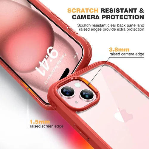 Vista 213 de DIACLARA - Funda transparente compatible con iPhone XR 6.1 pulgadas 2018