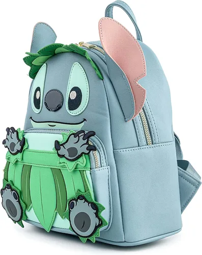 Vista 3 de Loungefly Disney Stitch Luau Cosplay - Bolso de hombro con doble correa para mujer, Multi, Cosplay