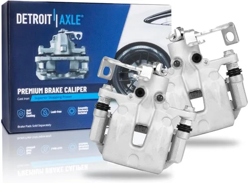 Vista 44 de Detroit Axle - Pinza de disco del lado del acompañante + pastillas de freno de cerámica de repuesto para Lexus HS250H Toyota RAV4 Prius V Scion xB