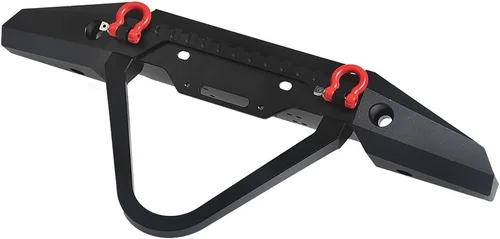 Vista 8 de RCLIONS Parachoques delantero de metal RC con grillos de luces LED para TRX4, SCX10-ii 1/10 RC Crawler Car