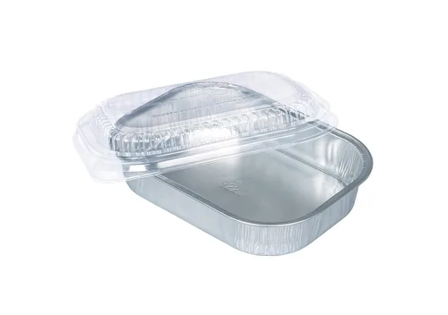 Vista 7 de Durable Packaging recipiente de plástico para plato principal con tapa de cúpula, tamaño grande, S, Negro y Dorado, 100