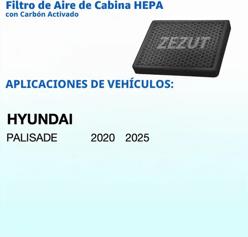 Vista 2 de Filtro de aire de cabina, para Hyundai Palisade 2020-2025 (CF12936)