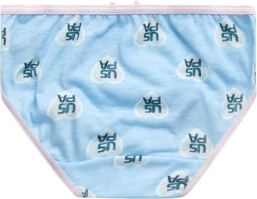 Vista 5 de US Polo Assn Ropa interior para bebés y niñas 100 algodón pantalones de entrenamiento paquete de 10 a granel