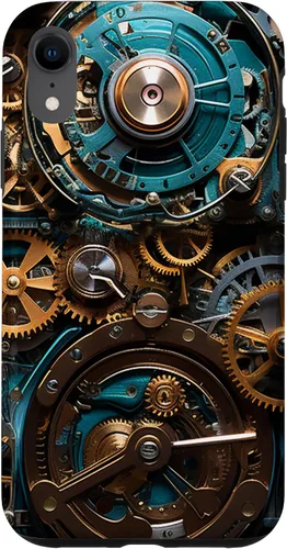 Vista 25 de Mechanical Steampunk Gears Internal Cogwork Mechanism Case for iPhone 17