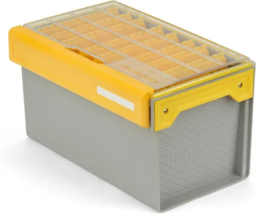 Vista 12 de Caja de Utilidad Premium Plano EDGE Flex Crankbait 3700, Gris y Amarillo con Tapa Transparente, Caja de Almacenamiento Impermeable para Pequeños