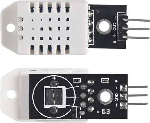 Vista 3 de DIANN 5 unids DHT22/AM2302 Módulo de sensor de temperatura y humedad Monitor de humedad de temperatura 3 pines módulo con cable para práctica