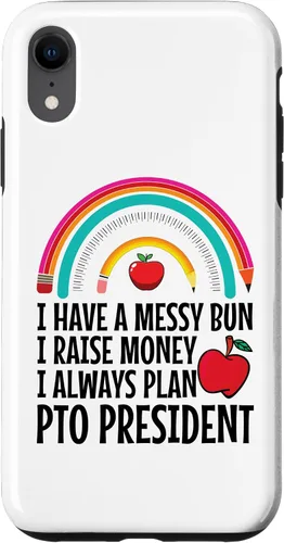 Vista 8 de iPhone 15 Parent Teacher Organization Crew PTO President Appreciaton Case