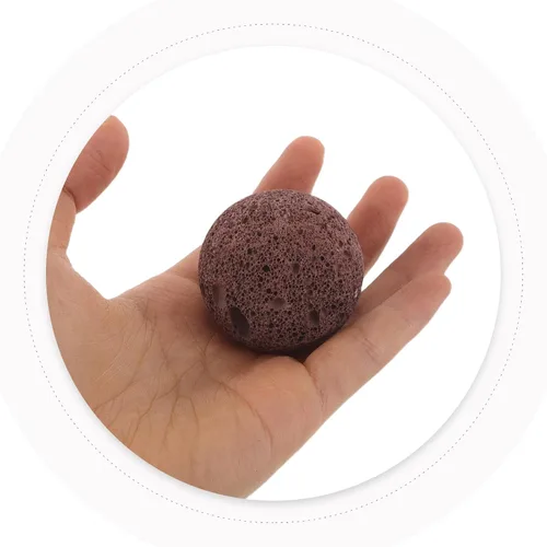 Vista 3 de Rocas volcánicas naturales rojas de la sauna de la pulgada 3pcs