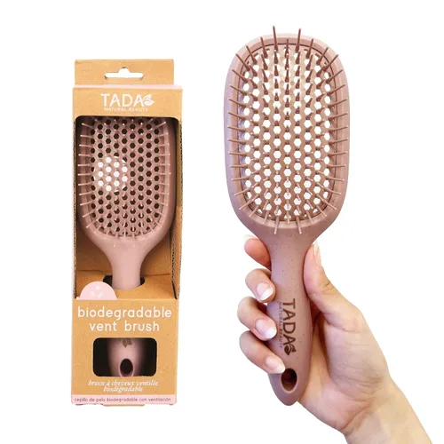 Vista 10 de TADA Natural Beauty - Cepillo desenredante para cabello rizado, grueso, ondulado y fino, agujeros de ventilación para secado rápido y peinado