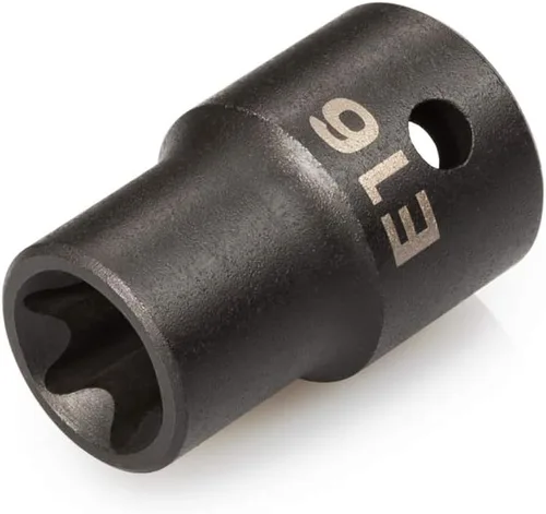 Vista 5 de TEKTON 1/2 pulgada Drive x E10 Zócalo de impacto de estrella externa poco profunda SID22410