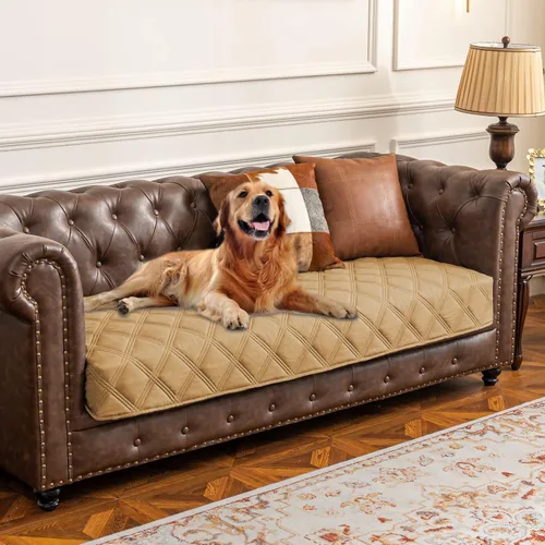 Vista 18 de Ameritex Funda impermeable para cama de perro, manta para mascotas con parte trasera antideslizante para muebles, cama, sofá