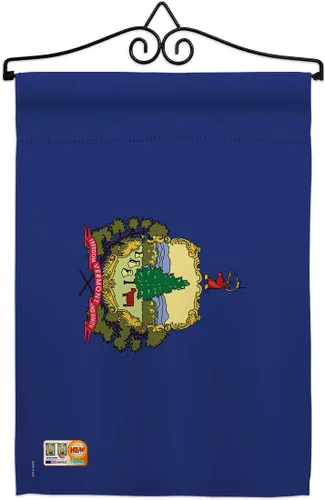 Vista 12 de Vermont Burlap Garden Flag Americana States USA American Territories Republic Country Particular Area Small Decorative Gift Yard House Banner