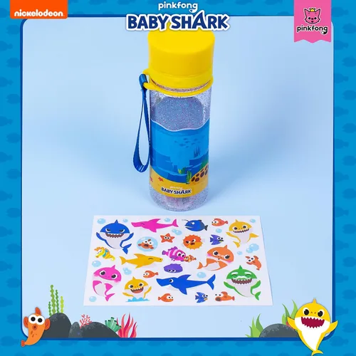 Vista 2 de Baby Shark Decora tu propia botella de agua