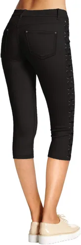 Vista 4 de Hybrid & Company Jeans capri elásticos ajustados para mujer